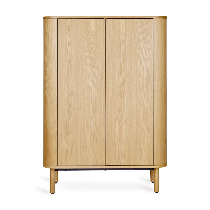 Quax Yume garderobeskab med flade låger – Natural Ash