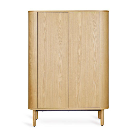 Quax Yume garderobeskab med flade låger – Natural Ash