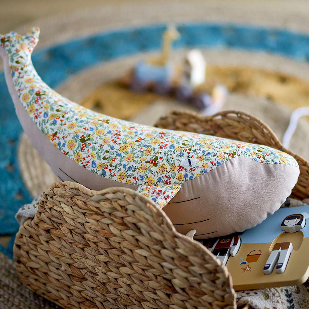Bloomingville MINI Gunne bamse – Gul hval i bomuld