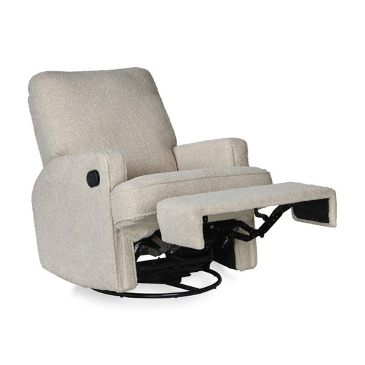 Quax elektrisk dreje- og glidestol med recliner – teddy taupe