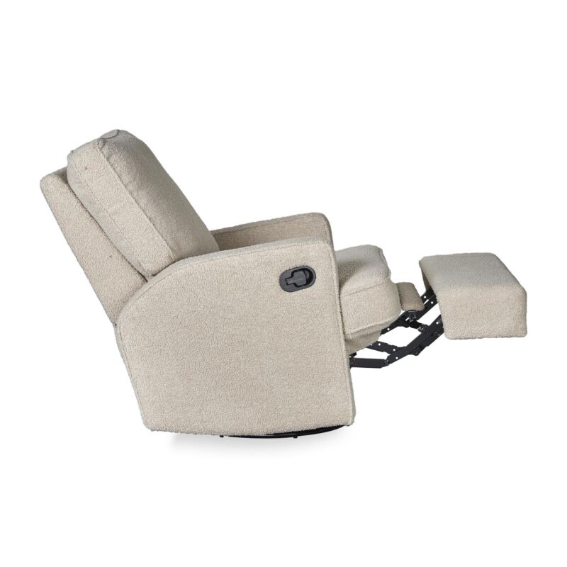 Quax elektrisk dreje- og glidestol med recliner – teddy taupe