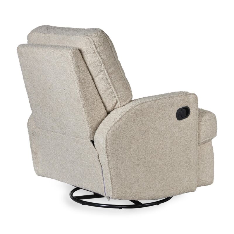 Quax elektrisk dreje- og glidestol med recliner – teddy taupe