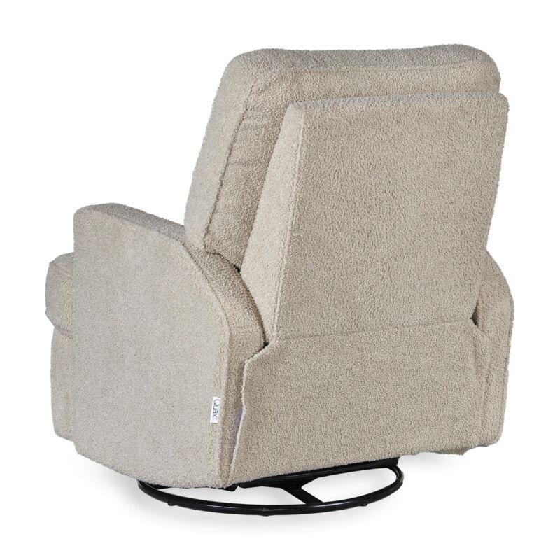 Quax elektrisk dreje- og glidestol med recliner – teddy taupe