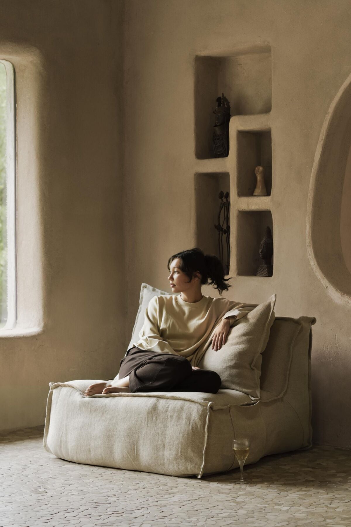 Quax Linen Lounger ammestol i hør