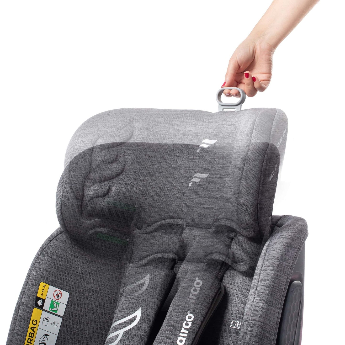 Fairgo Adore i-Size autostol 40–150 cm – stone grey