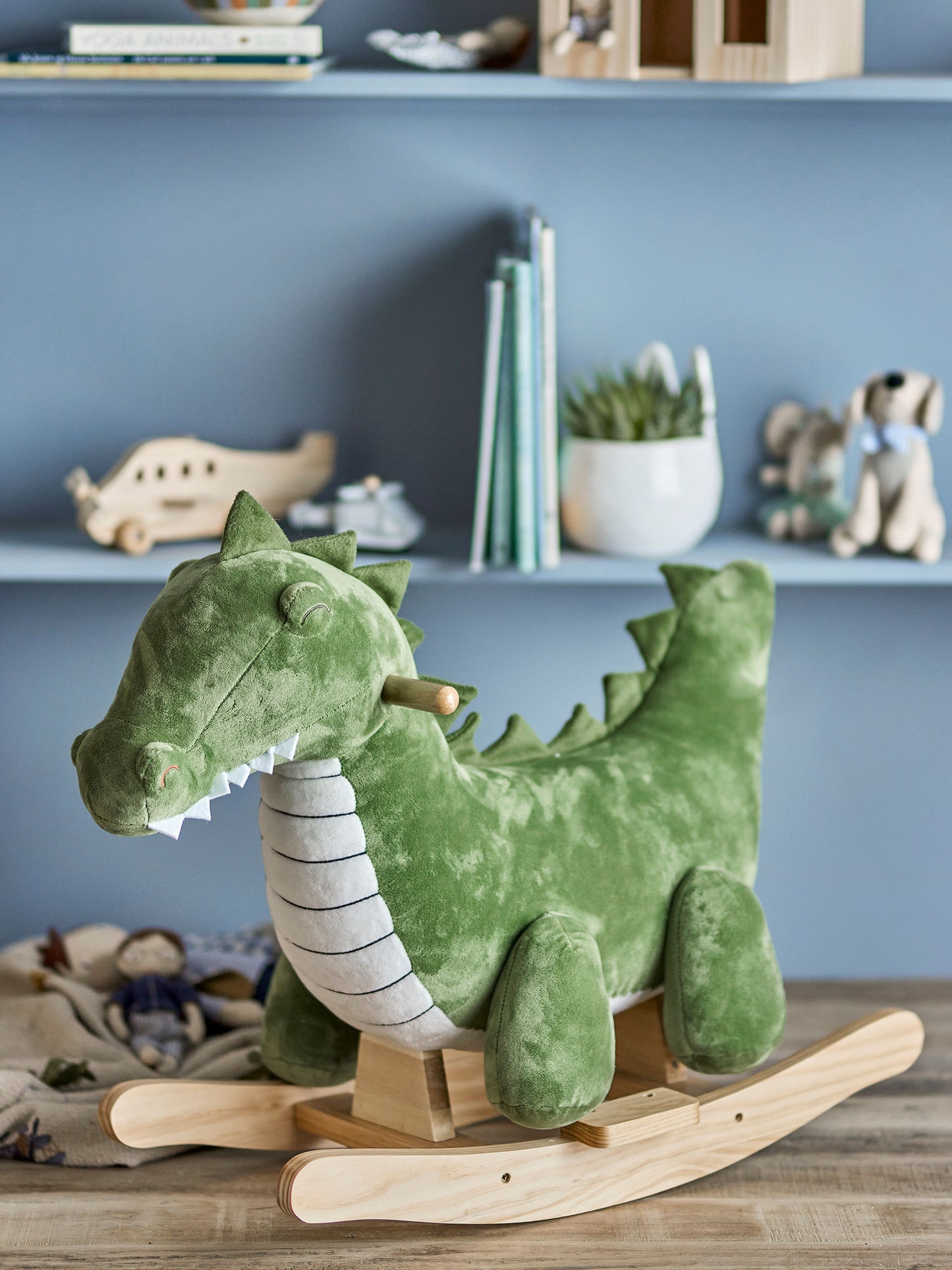 Bloomingville MINI Arnie Gyngehest – Krokodille – Grøn