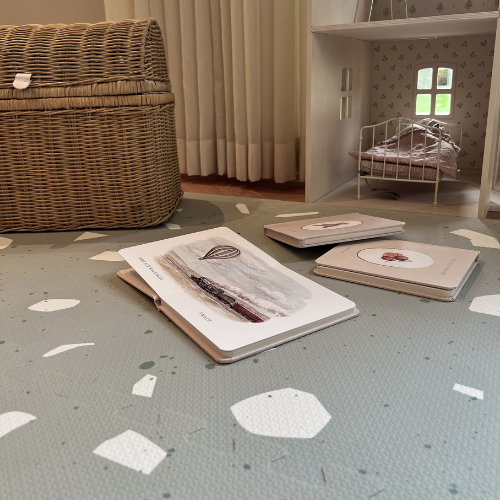 Bejoline Copenhagen skumlegemåtte 120x180 cm – Sage Terrazzo