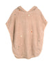 Filibabba Strandponcho med broderi GOTS - Frappé