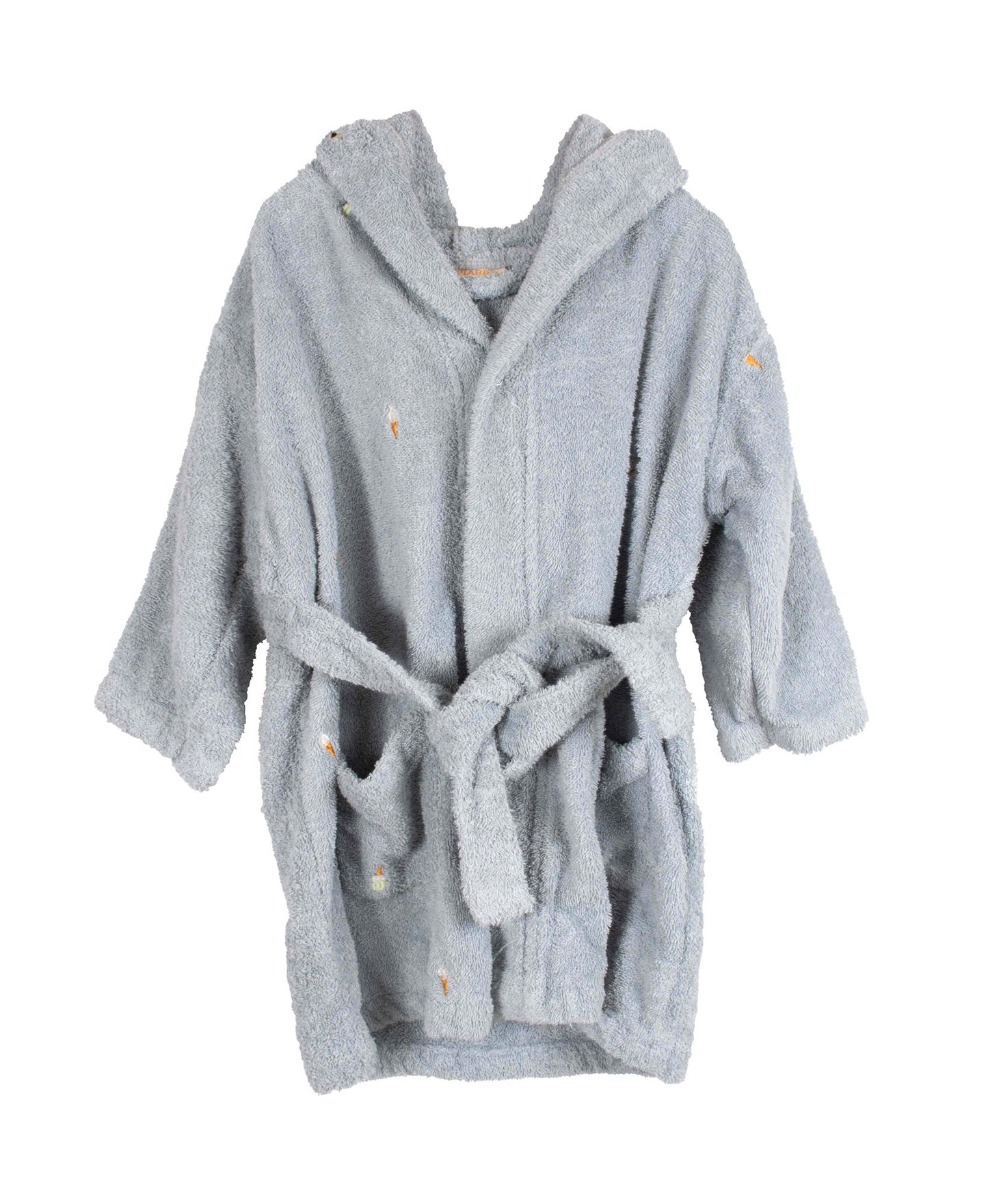 Filibabba Badekåbe med broderi 3-4 år GOTS - Pearl Blue