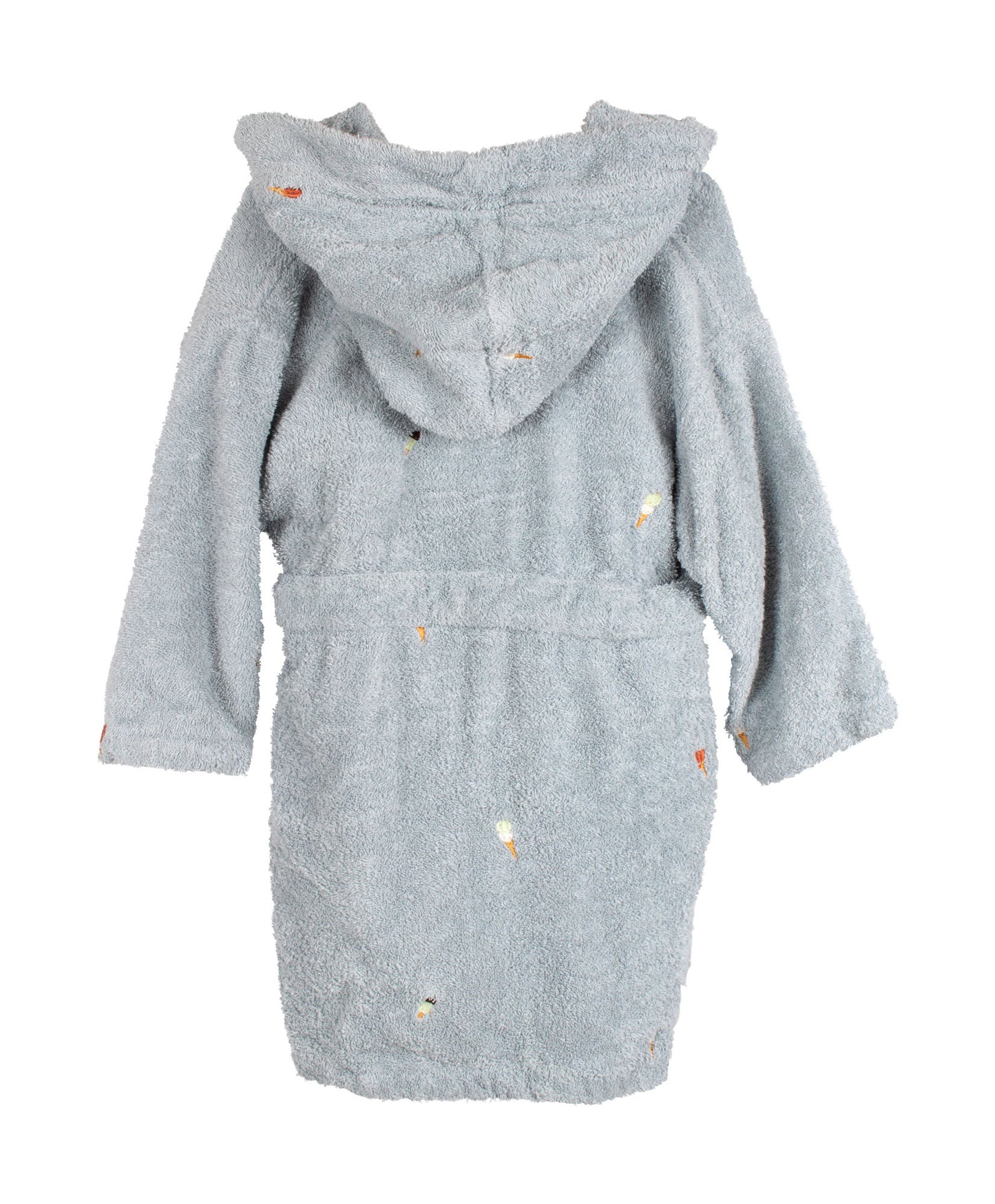 Filibabba Badekåbe med broderi 3-4 år GOTS - Pearl Blue