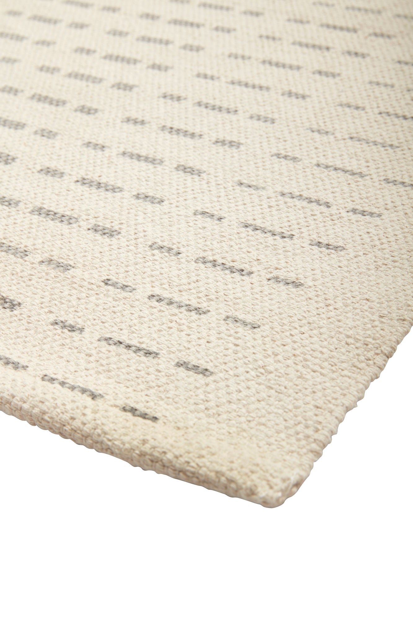 Hübsch tæppe – Pin Beige/Grå