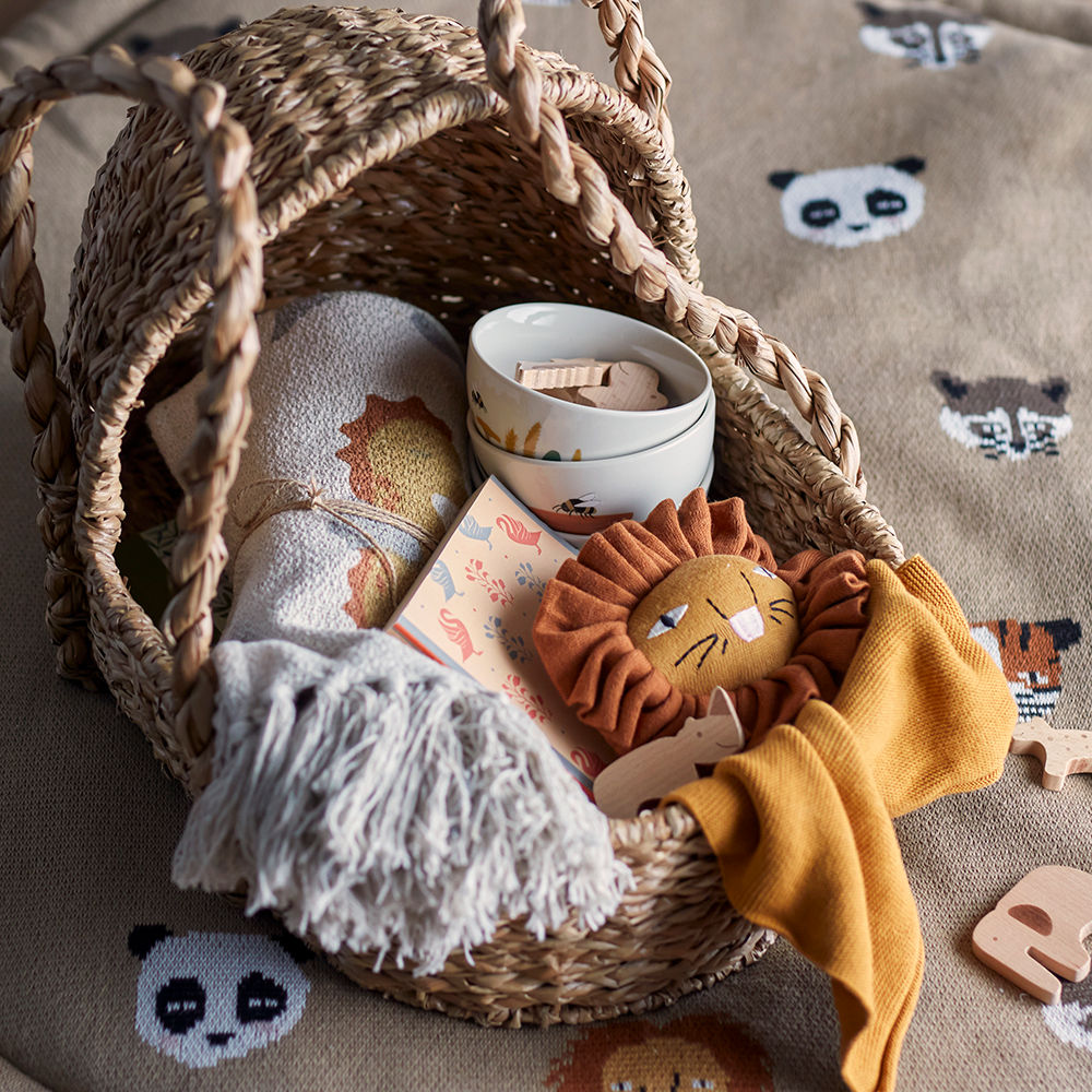 Bloomingville MINI Miko Legetæppe – Brun – Bomuld – OEKO-TEX®