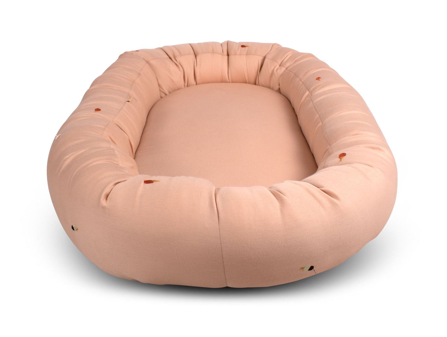 Filibabba Babynest 2. generation – broderet Cool Summer design – Frappé