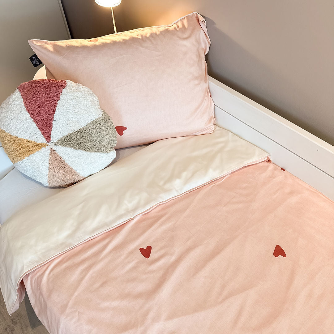 LIFETIME Kidsrooms Sweet Hearts sengetøj 140 x 200 cm – Lyserød