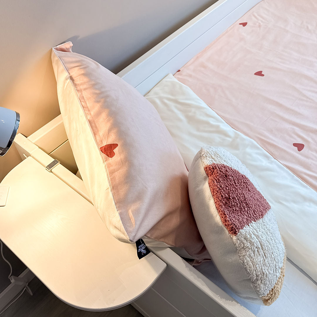 LIFETIME Kidsrooms Sweet Hearts sengetøj 140 x 200 cm – Lyserød