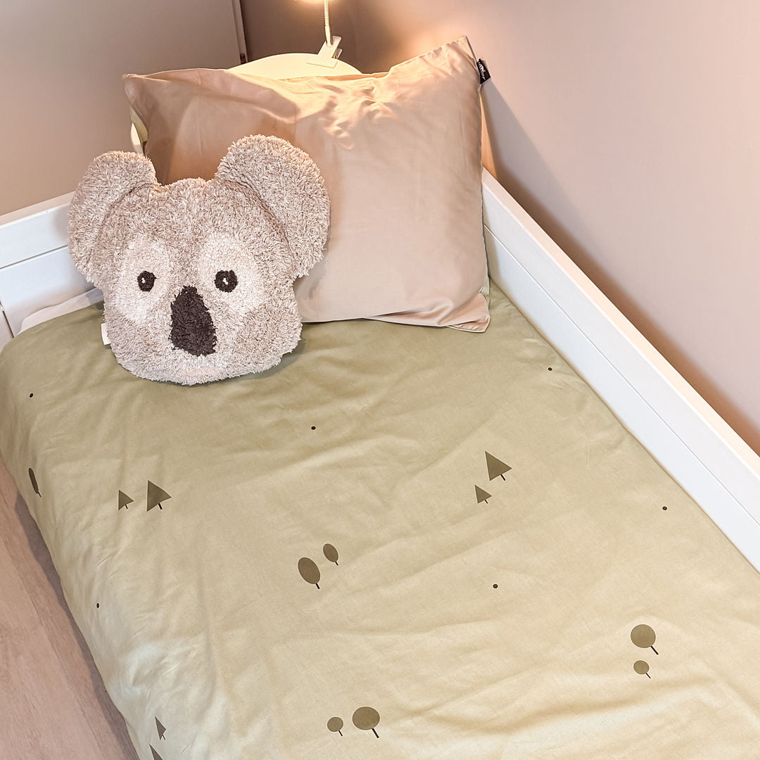 LIFETIME Kidsrooms Forest Magic sengetøj 140 x 200 cm – Grøn/Beige