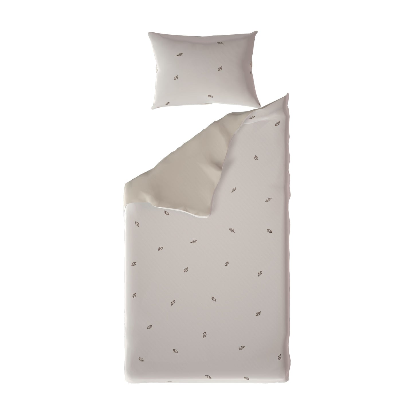 LIFETIME Kidsrooms Little Leaves sengetøj 140 x 200 cm – Brun/Beige