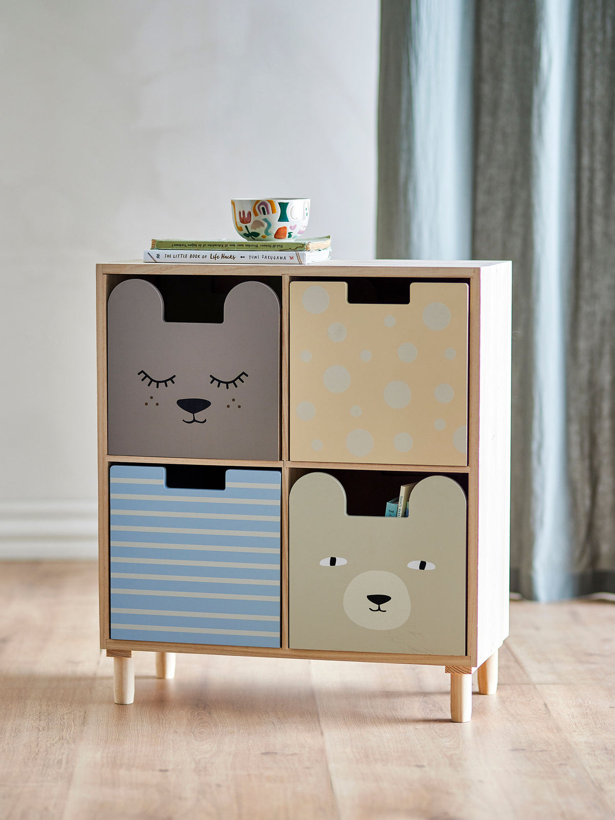 Bloomingville MINI Calle Bogreol m/skuffer - Multifarvet