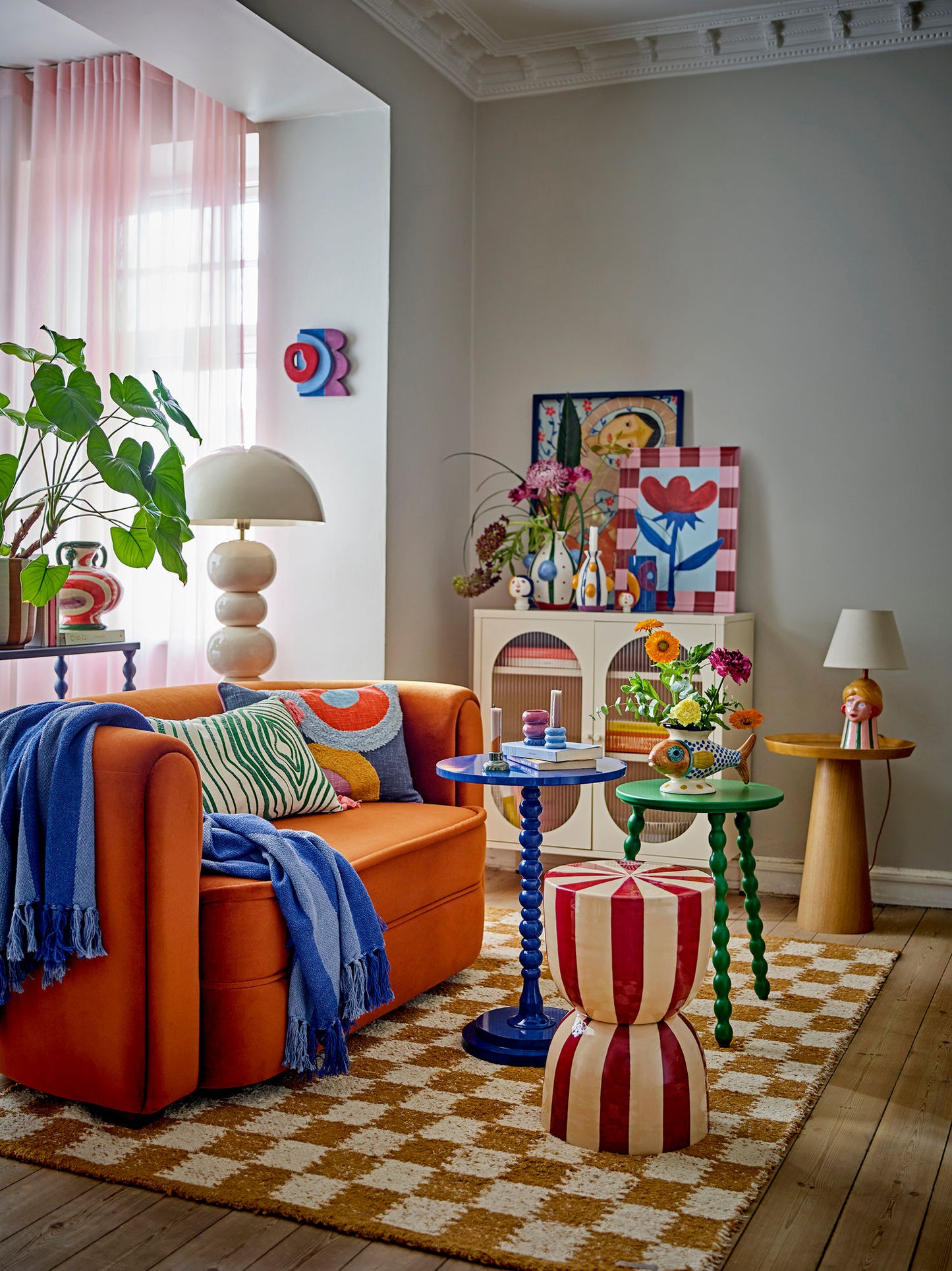 Bloomingville Polivia Pude - Multifarvet
