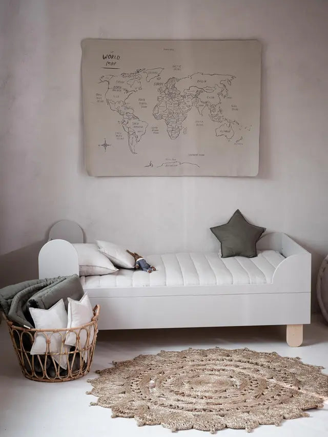 Wood Luck Design - Basic - børneseng 80 x 160 cm – cashmere