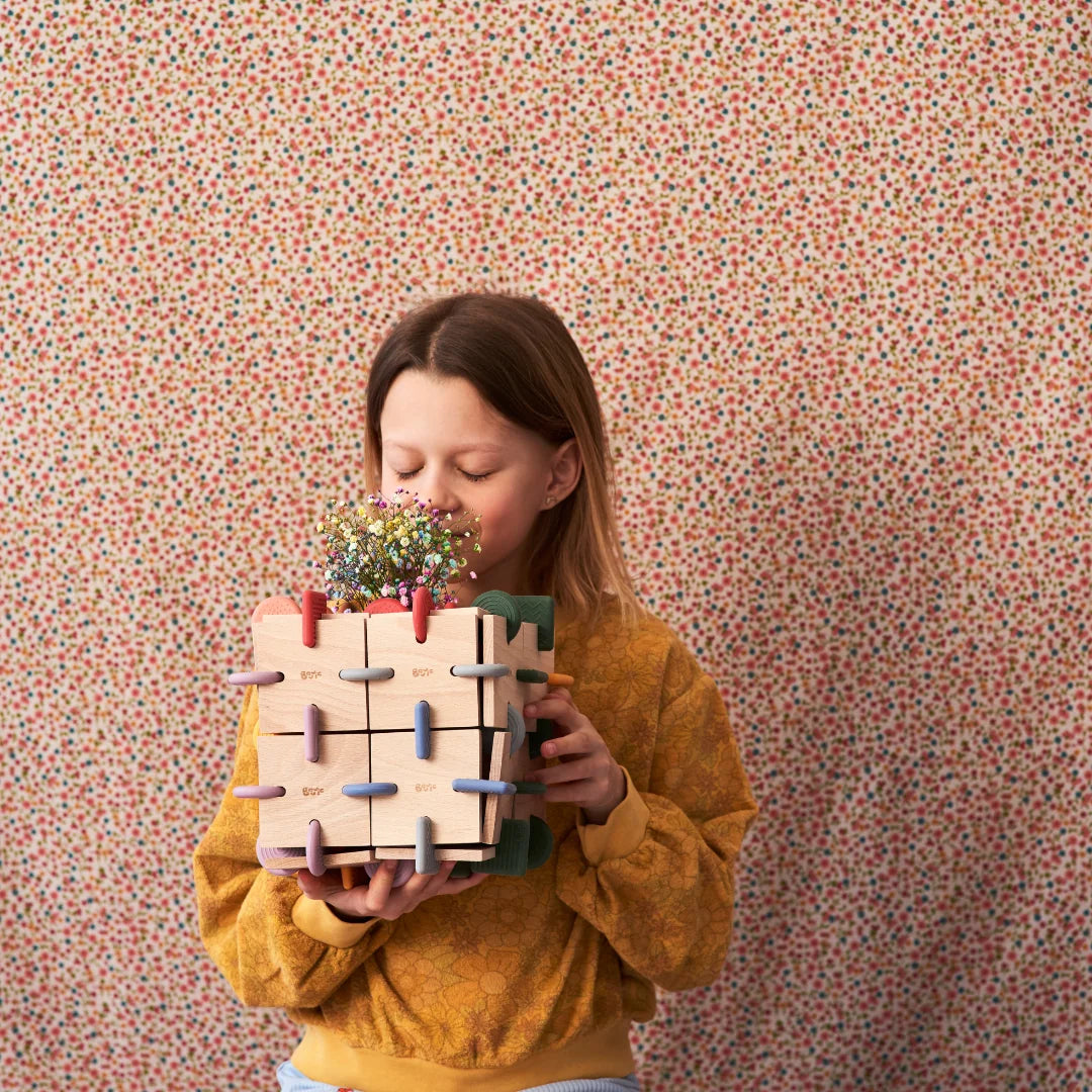 BAVVIC Dreamer Set – kreativt byggesæt i træ og silikone – 64 dele