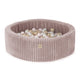 Plush Nest boldbassin 90x30 cm – rosa med 200 bolde