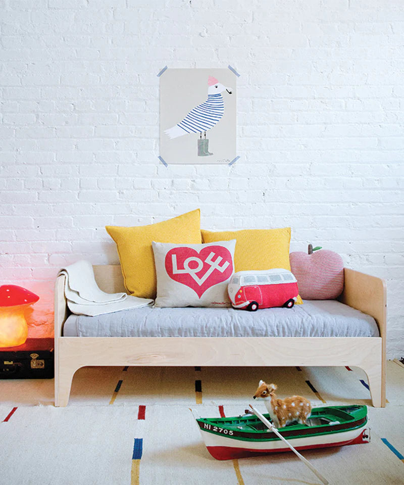 Oeuf NYC Perch juniorseng 70x140 cm – hvid/birk