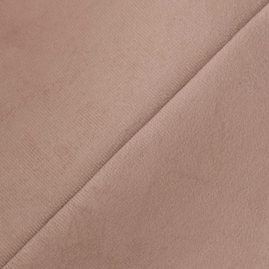 Plush Nest boldbassin 90x30 cm – beige velour med 200 bolde i pink mix