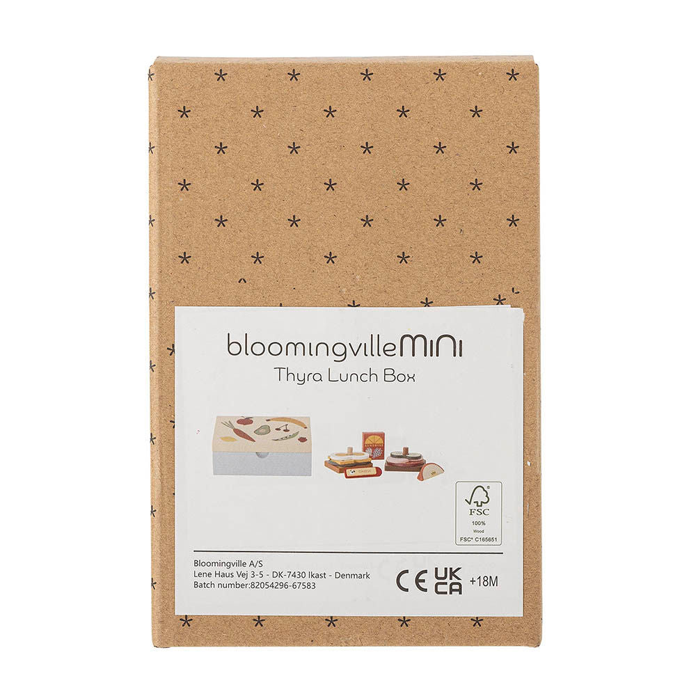 Bloomingville MINI Thyra legetøj – Madkasse i blå FSC®-certificeret MDF