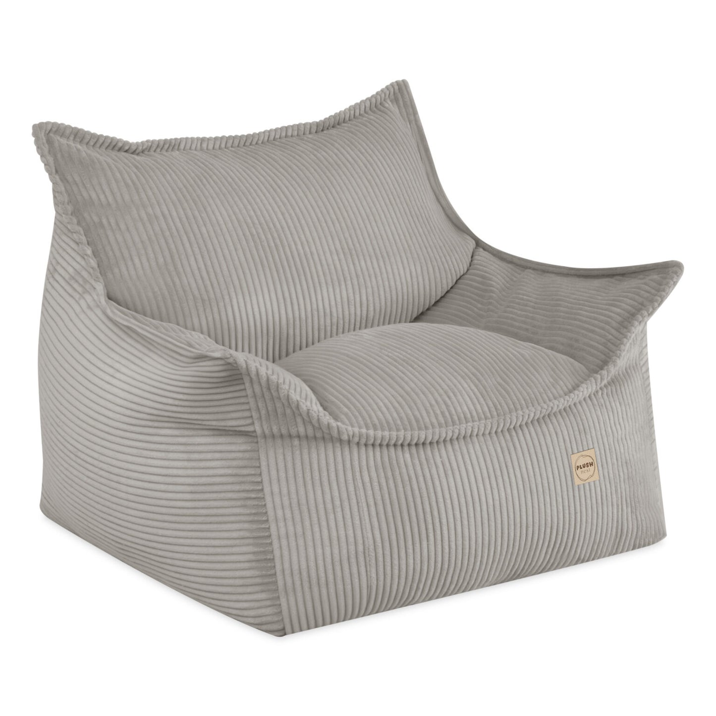 Plush Nest Roya lænestol til børn i premium fløjl – beige