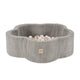 Plush Nest Floral Fun Zone boldbassin 95x30 cm – beige med 200 bolde i lyserød mix