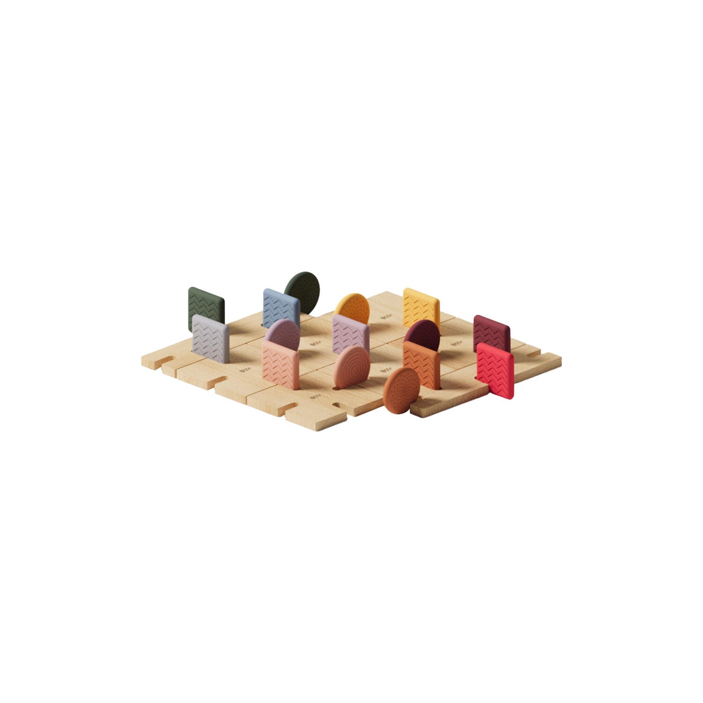 BAVVIC Builder Set – kreativt byggesæt i træ og silikone – 48 dele