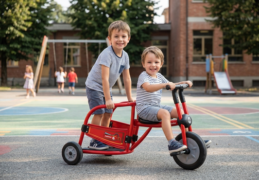 Italtrike Pilot 300 trehjulet cykel - Brandbil – Rød