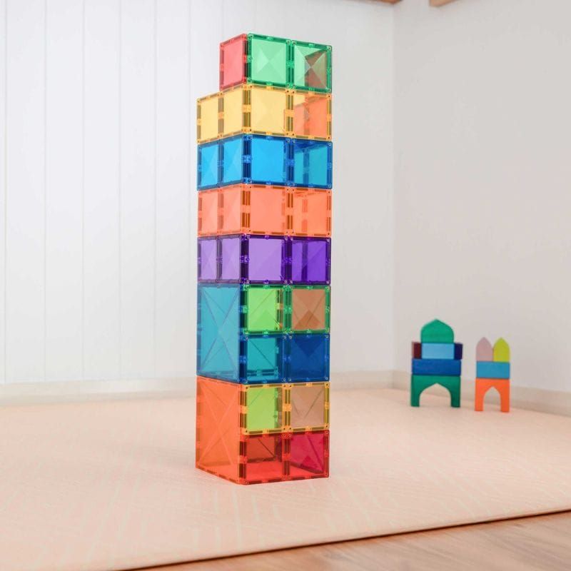 Connetix Square Pack Magnetsæt 42 dele - Regnbue