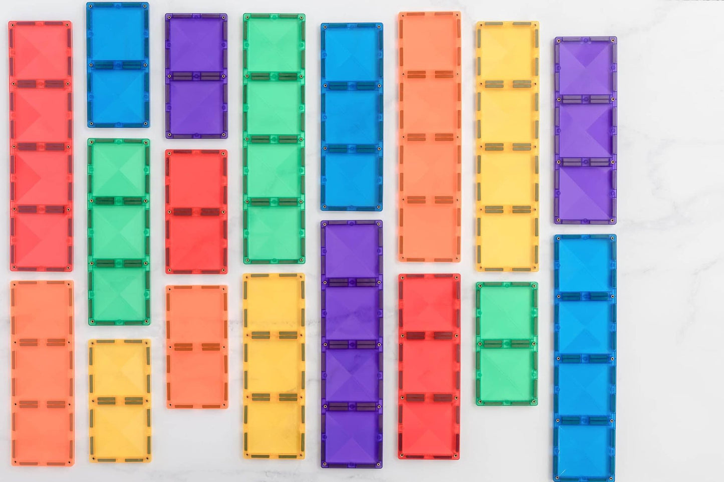 Connetix Rectangle Pack Magnetsæt 18 dele - Regnbue