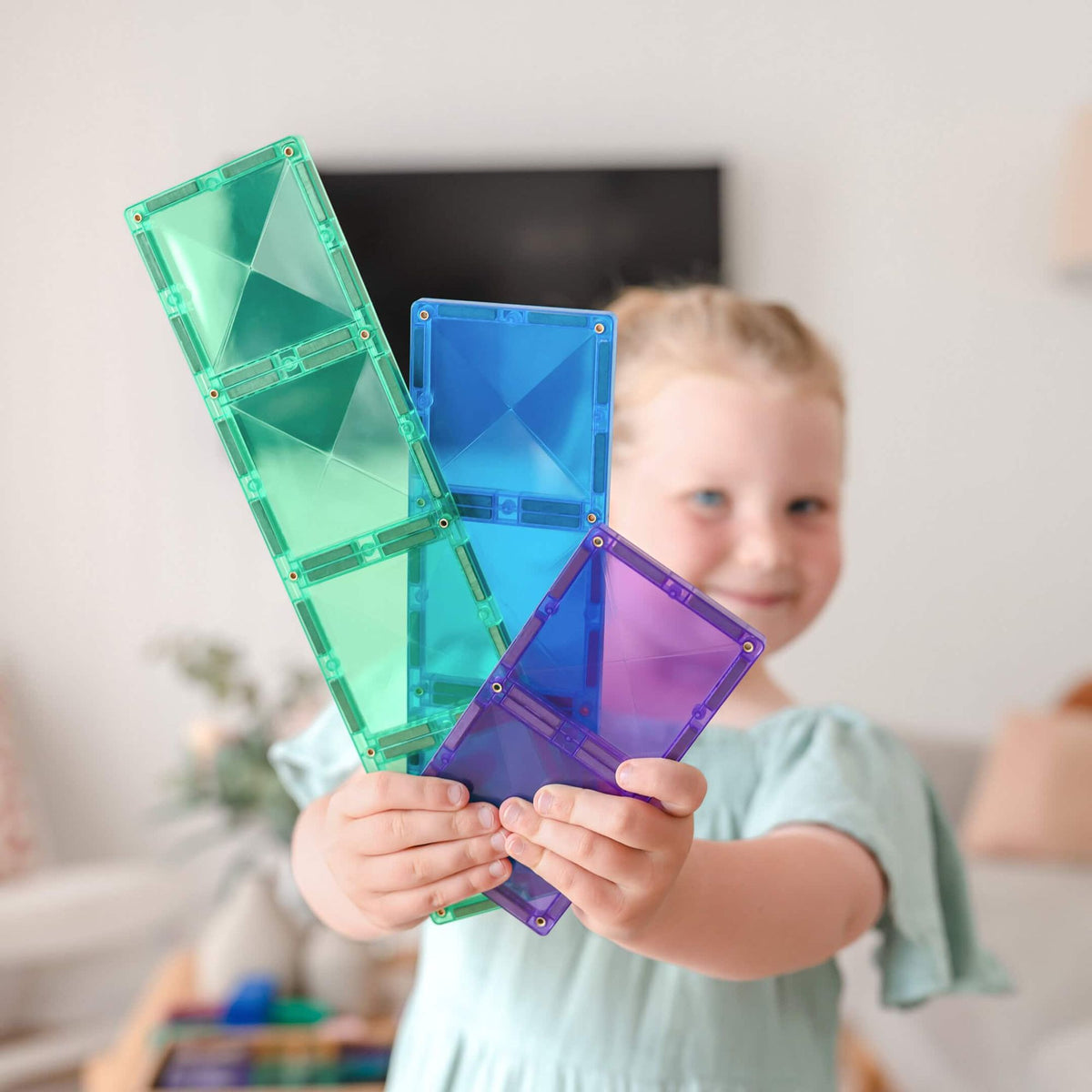Connetix Rectangle Pack Magnetsæt 18 dele - Regnbue