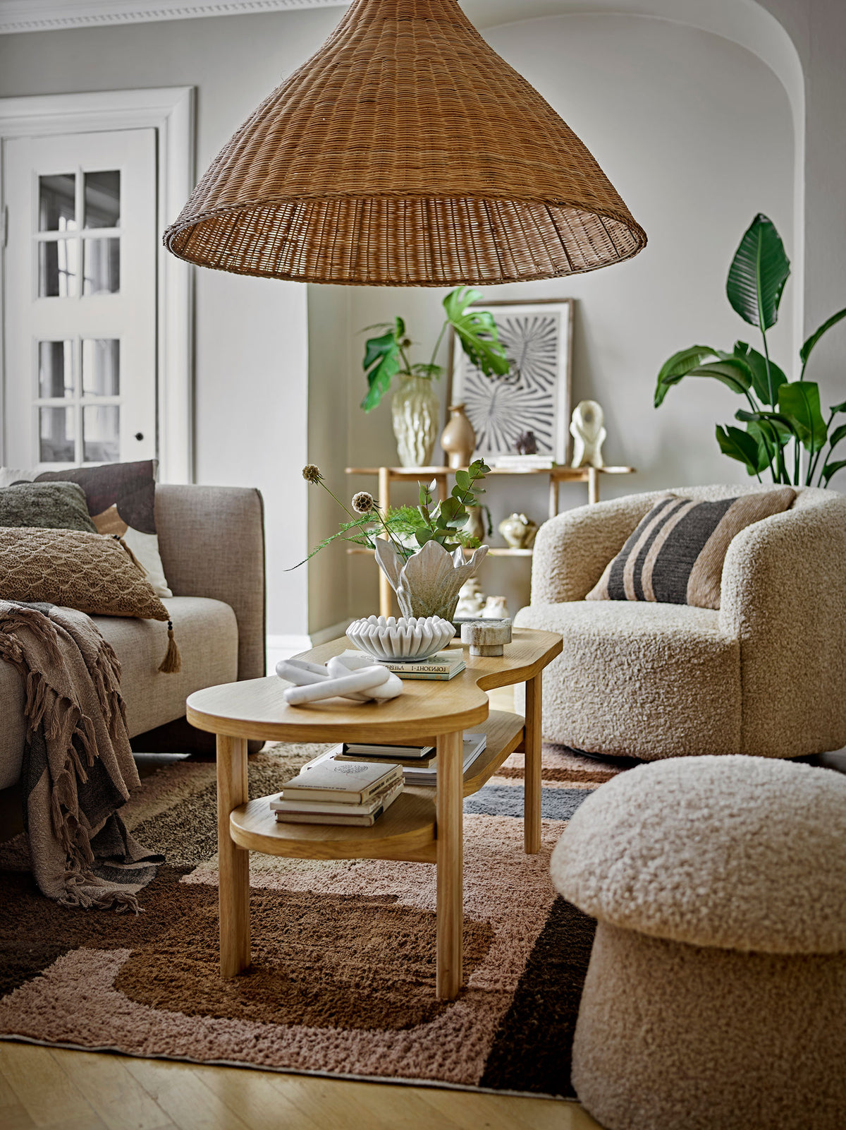 Bloomingville Bocca Puf - Natur
