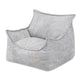 Plush Nest Roya lænestol til børn i premium chenille – grå