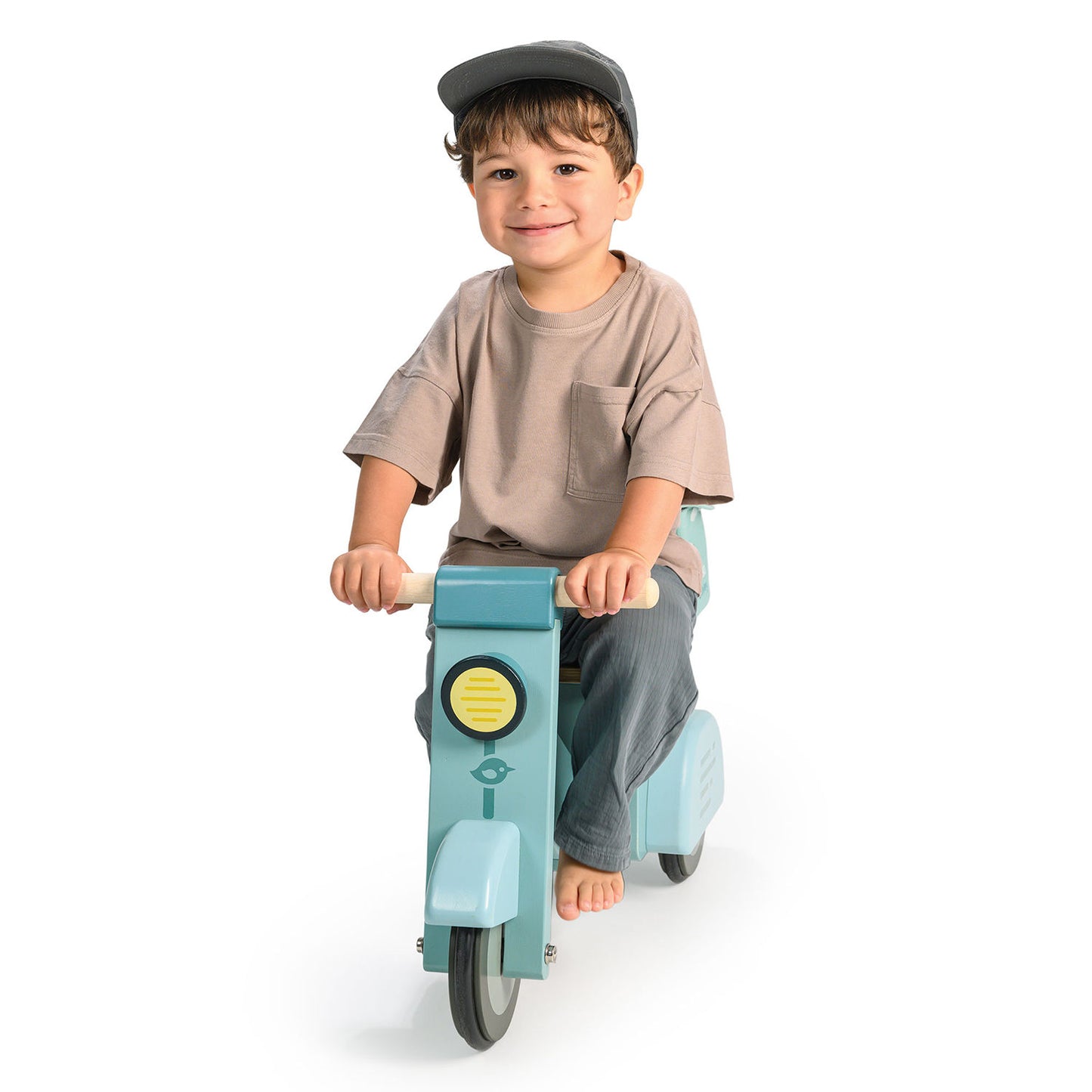 Tender Leaf Scooter i træ - turkis