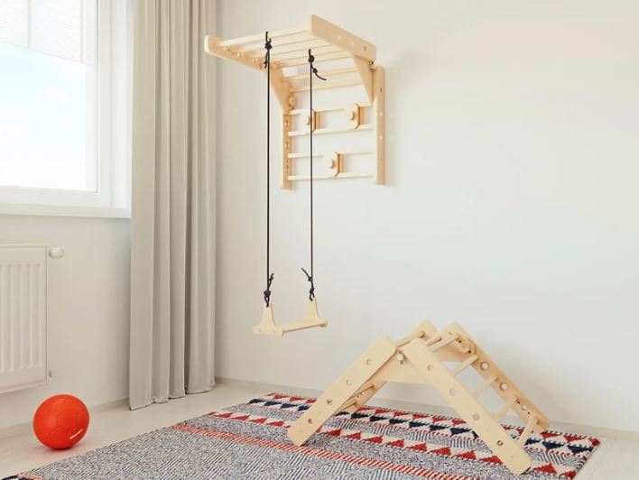 Loopo Swing 3-i-1 klatrestativ med gynge