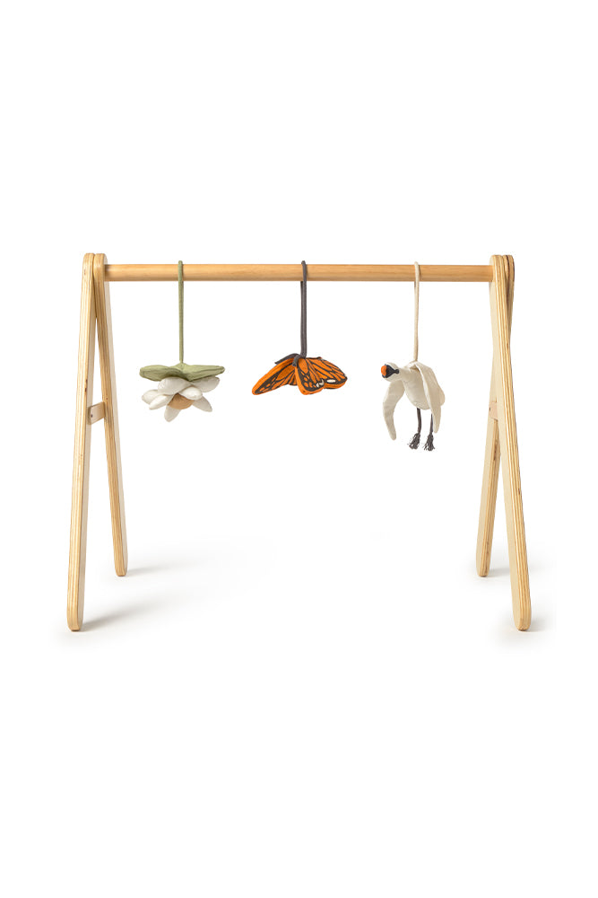 Lorena Canals aktivitetsstativ til baby med 3 rangler – Swan