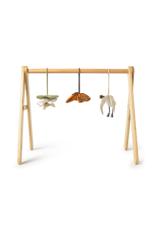 Lorena Canals aktivitetsstativ til baby med 3 rangler – Swan