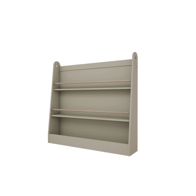 Wood Luck Design - Bookworm bogreol til børn – olive