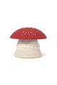 Lorena Canals kurv – Big Mushroom rød/natur 38 x 38 x 33 cm