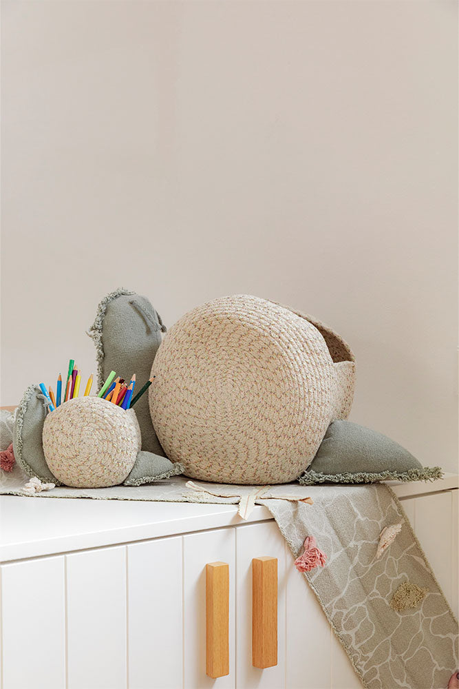 Lorena Canals kurv – Big Snail snegl multifarvet