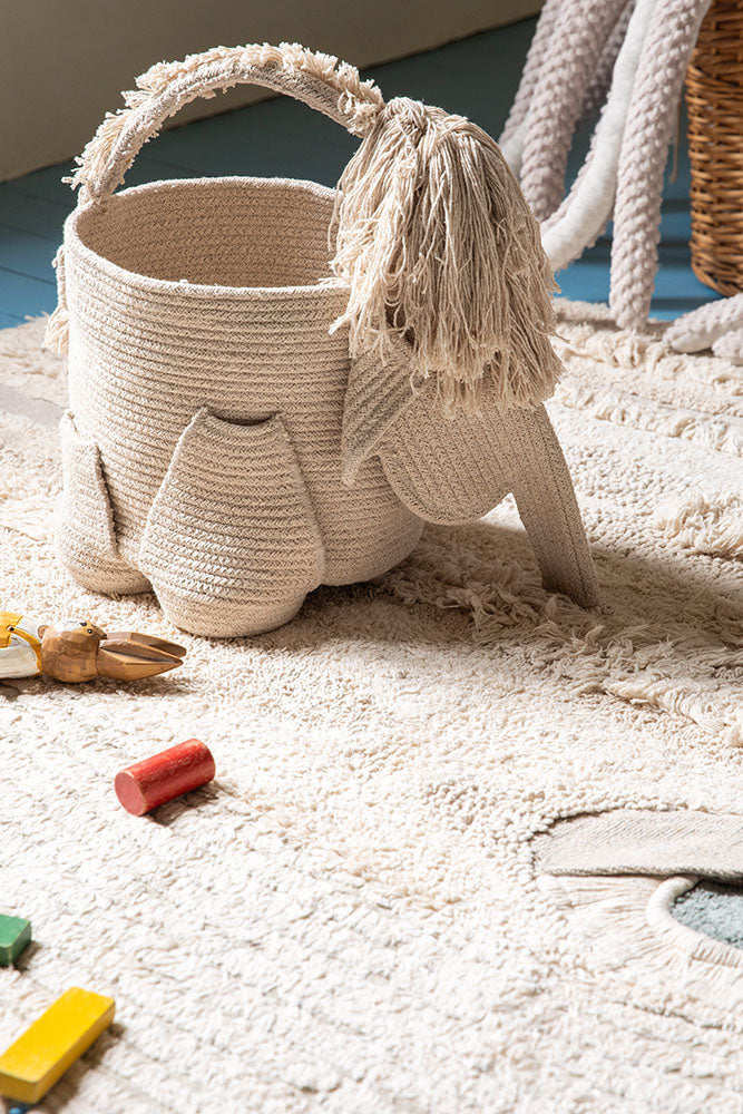 Lorena Canals x BigStuffed Mammoth mammut opbevaringskurv 38 x 31 x 45 cm