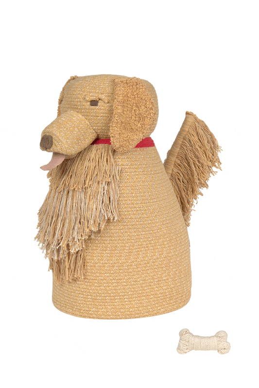 Lorena Canals kurv – Luna hund 40 x 30 x 55 cm