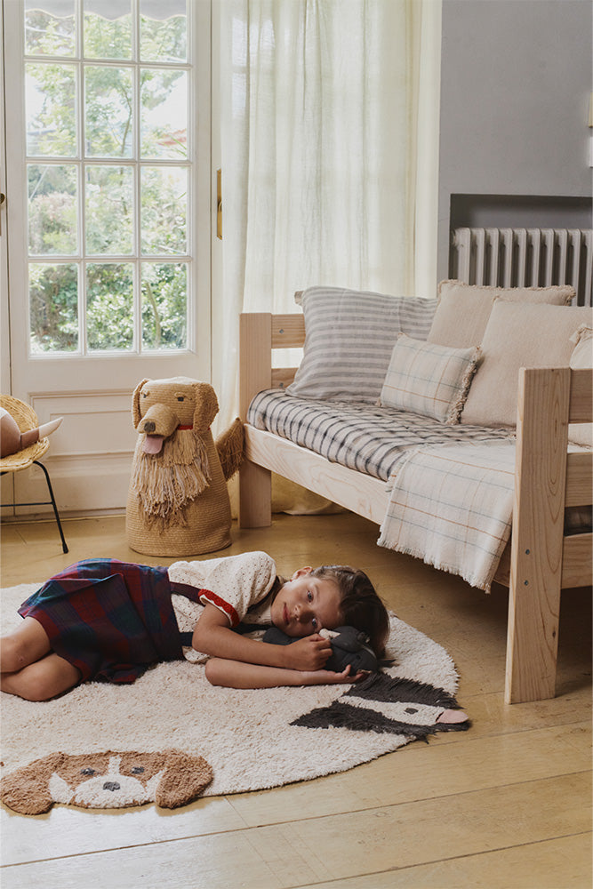 Lorena Canals kurv – Luna hund 40 x 30 x 55 cm