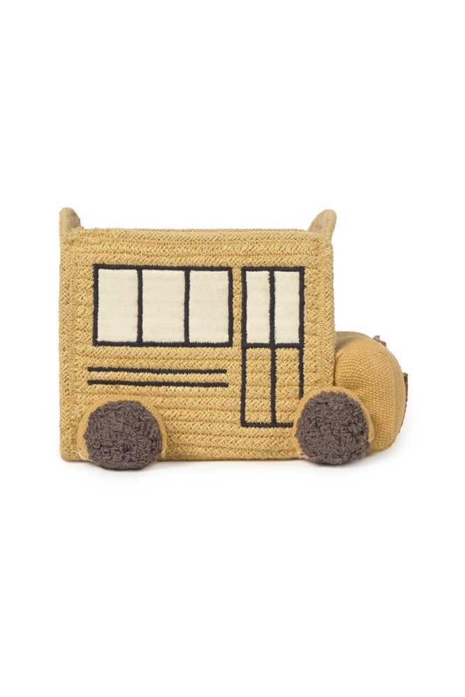 Lorena Canals kurv – Mini School Bus gul 22 x 19 x 15 cm