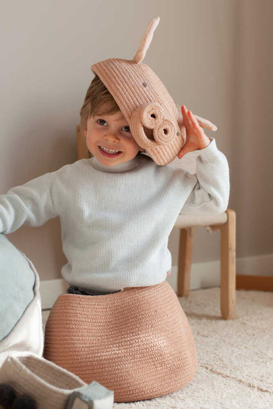 Lorena Canals opbevaringskurv Peggy the Pig – rummelig og legende opbevaring